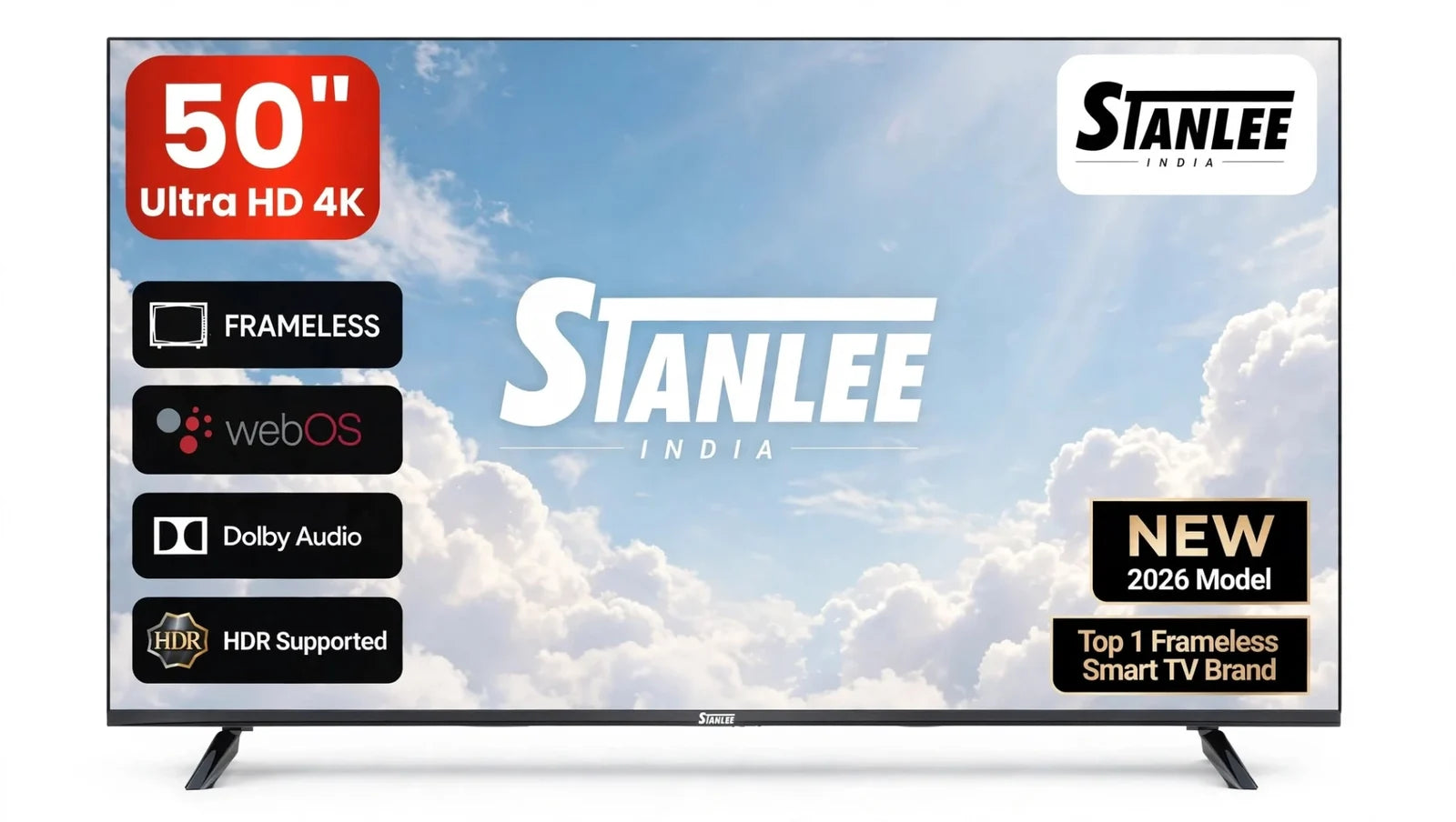 Stanlee 50″ Smart TV — QLED 4K