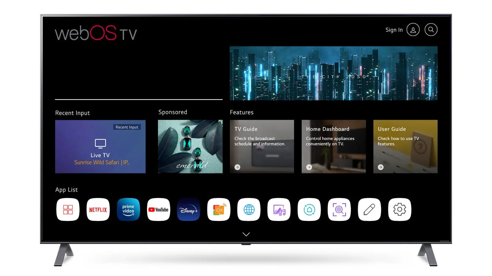 Stanlee 43″ QLED TV — WebOS — view 2