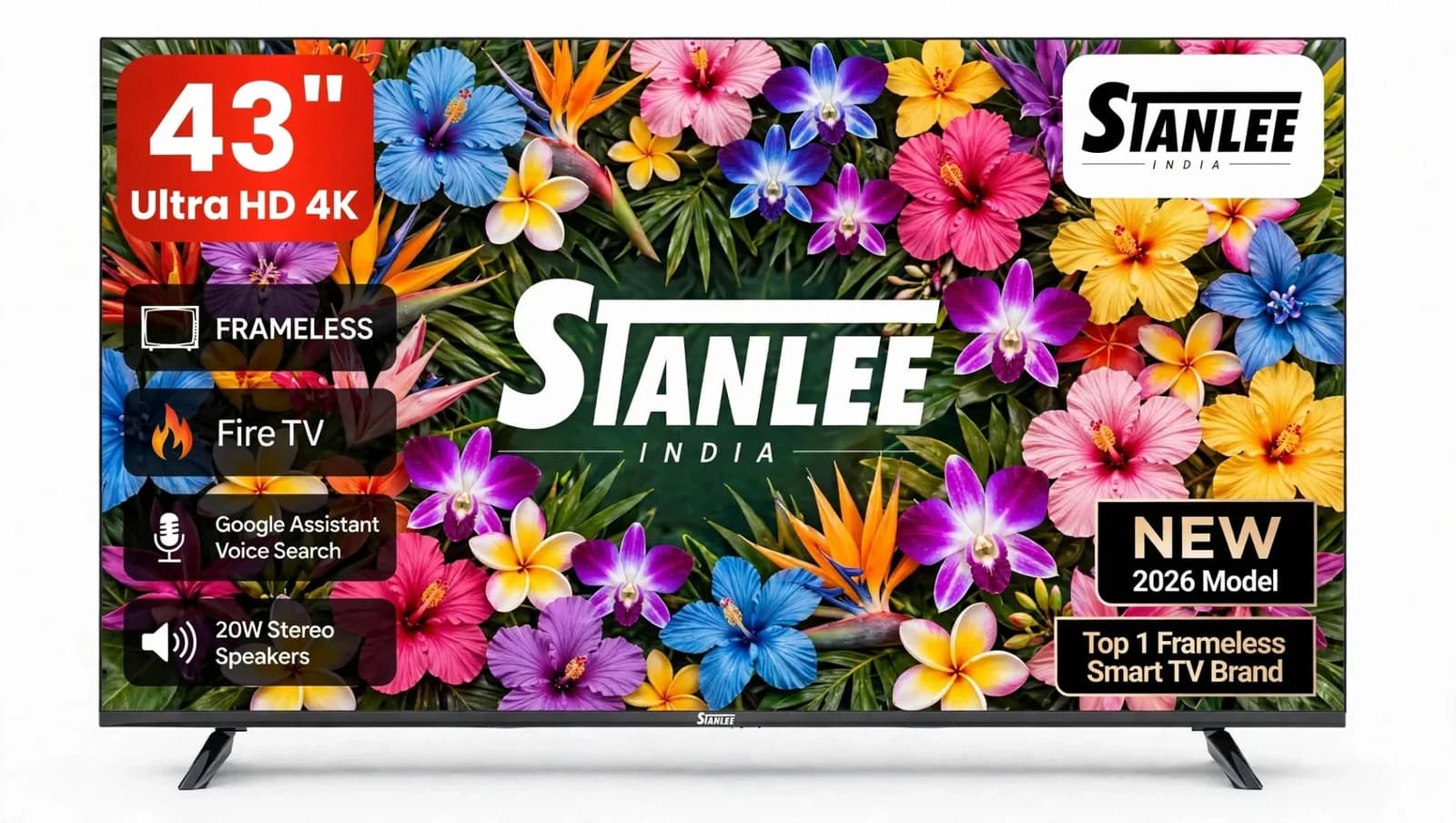 Stanlee 43″ Fire TV — QLED 4K