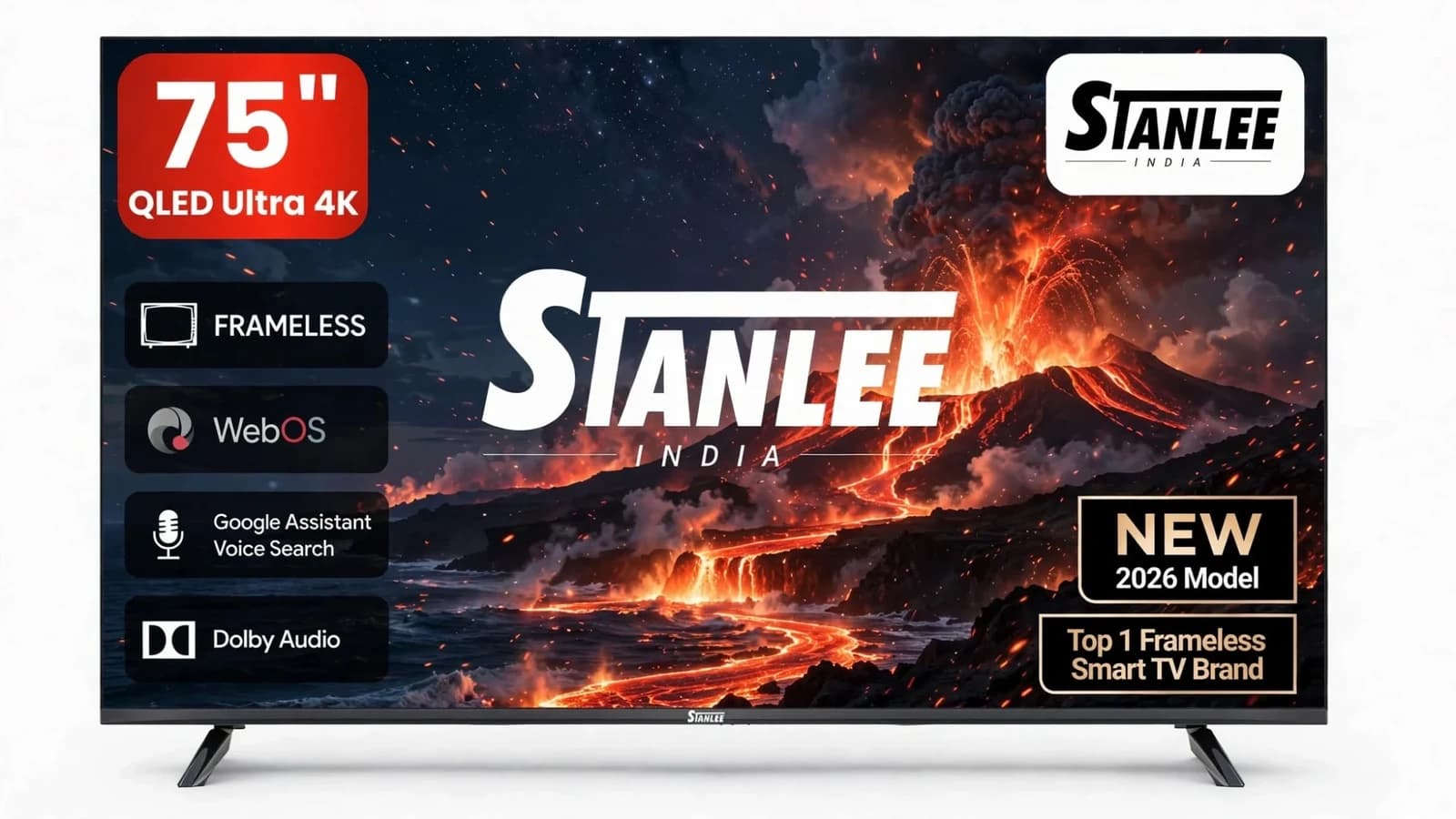 Stanlee 75″ Smart TV — QLED 4K — view 1
